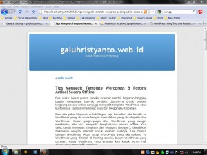 Tips Mengedit Template WordPress & Posting Artikel Secara Offline