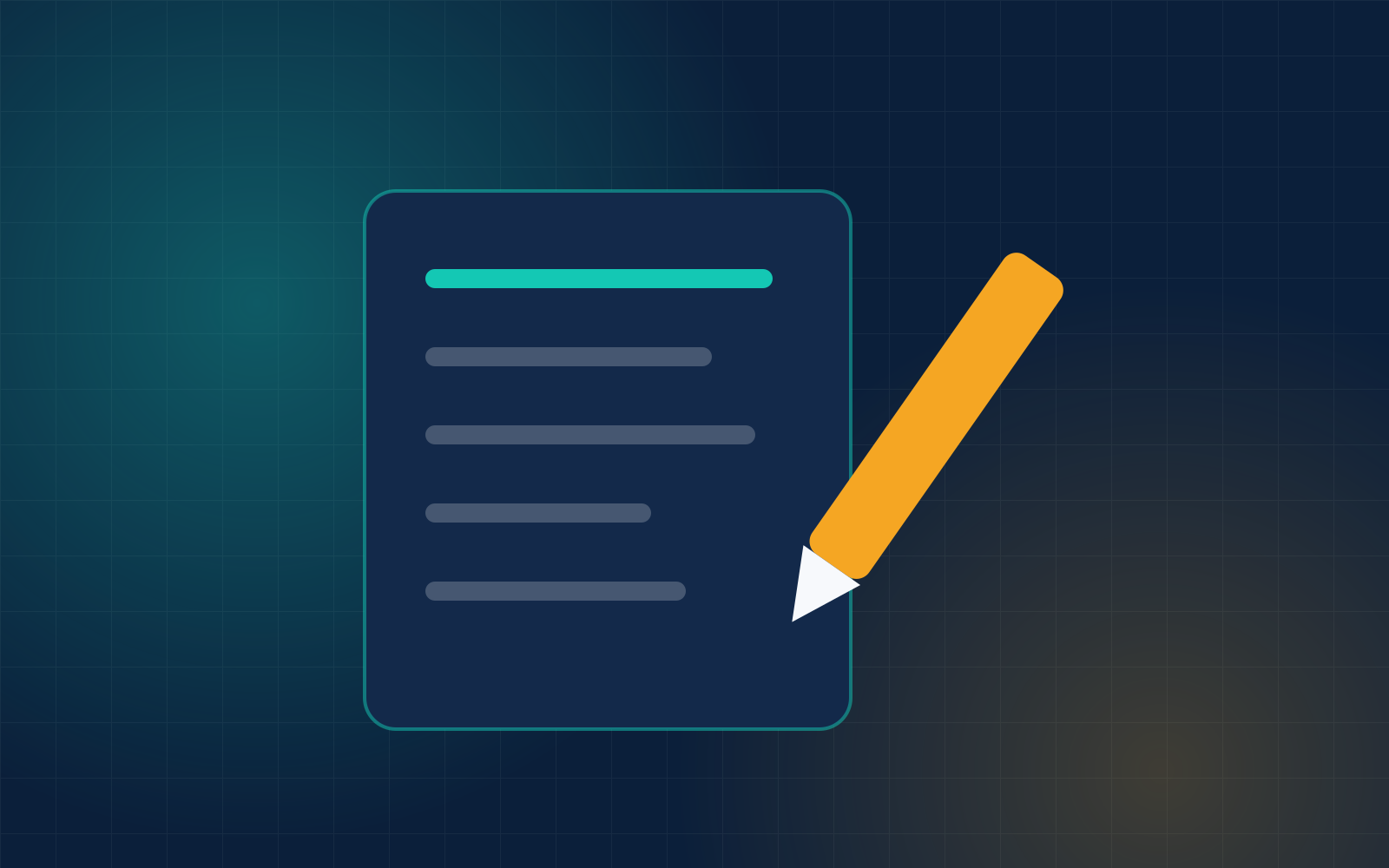 Abstract writing illustration