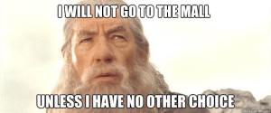 i will not go to the mall
