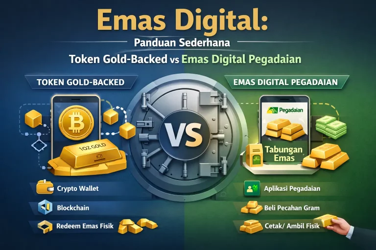 Emas Digital: Panduan Sederhana Token Gold-Backed vs Emas Digital Pegadaian